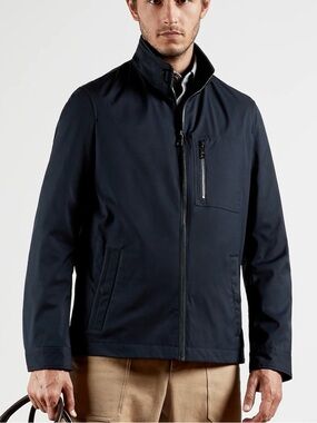 Ted Baker Men's‎ Ure Navy Full Zip Jacket Office Business Casual